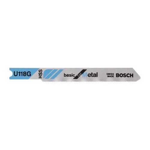 Набор пилок для лобзика Bosch U 118 G, HSS 2608631770