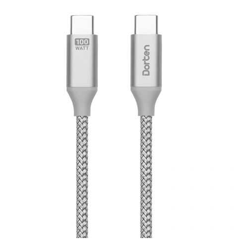 Кабель Dorten USB-C to USB-C PD Charging Cable Tetron Series 2 м Space Gray