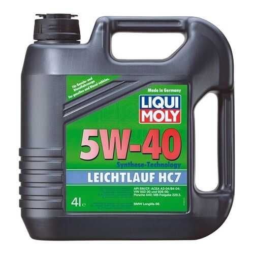 1382 LiquiMoly НС-синт. мот.масло Leichtlauf HC 7 5W-40 SN A3/B4 (4л)