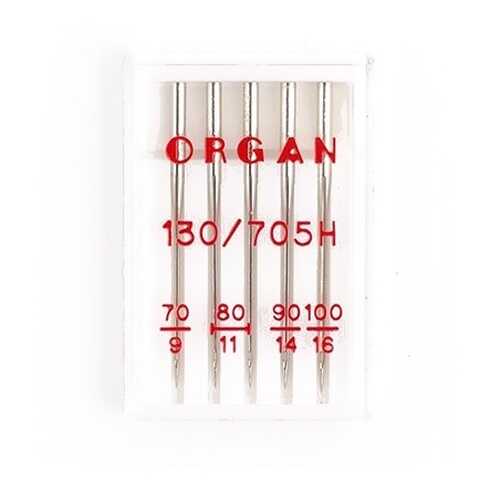 Иглы Organ универсальные №70-100 для БШМ упак,5 игл