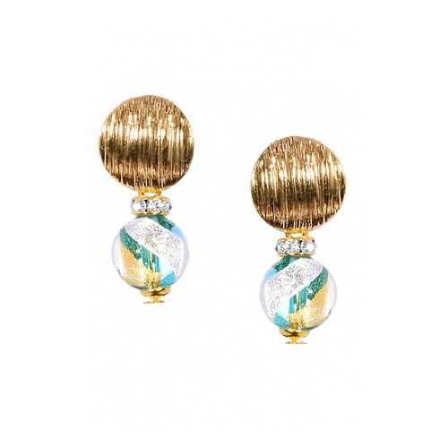 Серьги Perla Metallo Rotondo 09030615 голубые