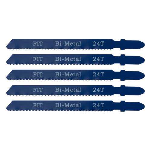 Полотна для э/лобзика по металлу 24 TPI, 5 шт, FIT 41120