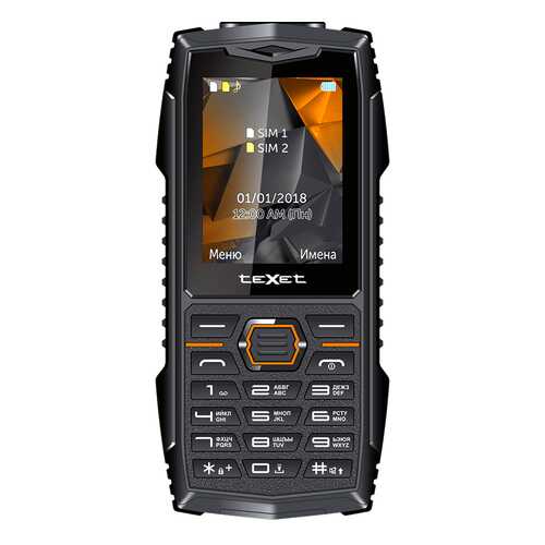 Мобильный телефон teXet TM-519R Black/Orange