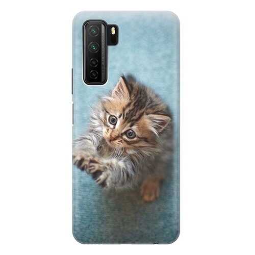Чехол RE:PA для Huawei Nova 7 SE / Honor 30s с принтом Котёнок на голубом