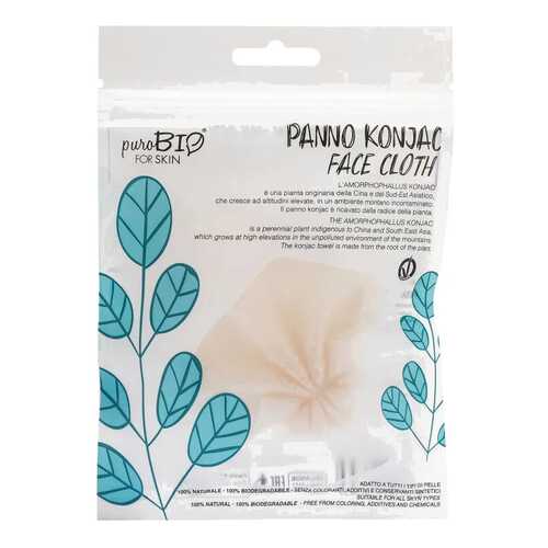 Спонж для умывания PuroBio Panno Konjac Face Cloth