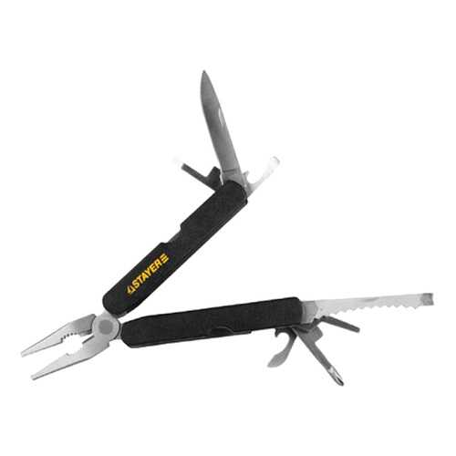 Мультитул STAYER Standard 22855 110 мм черный, 11 функций