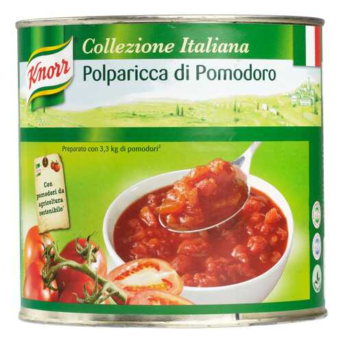 Консервированные овощи Knorr итальянские томаты кубиком 2.55 кг
