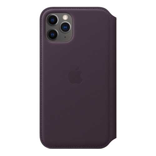 Чехол Apple для iPhone 11 Pro Leather Folio - Aubergine