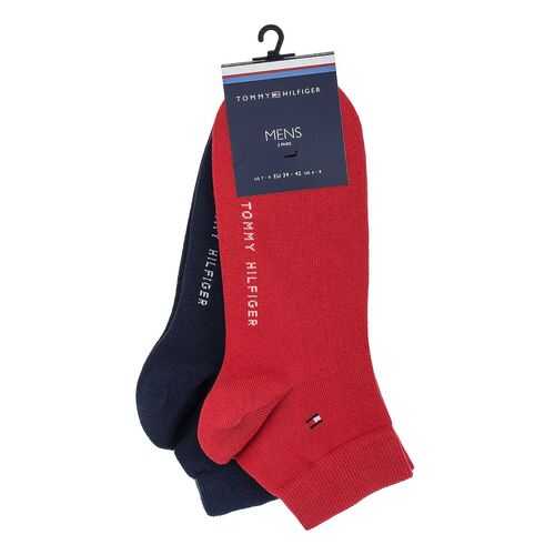 Набор носков мужских Tommy Hilfiger 342025001 красных 39-42 US