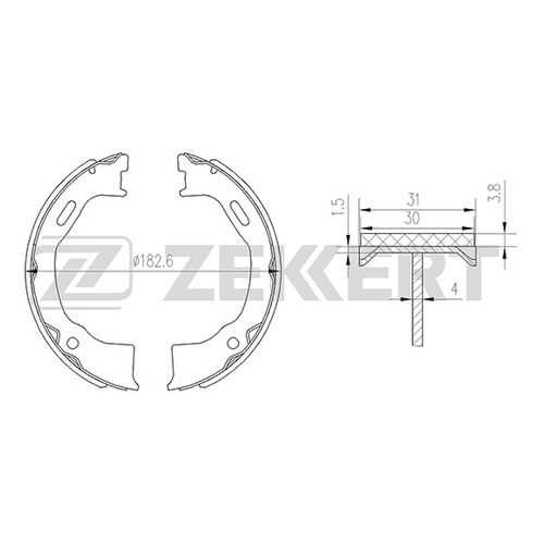 Комплект тормозных колодок ZEKKERT BK-4149