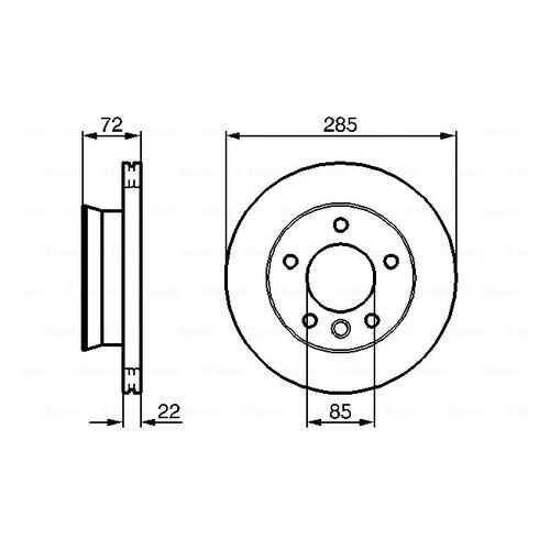 Тормозной диск Bosch 0986479212