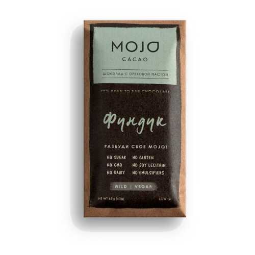 Горький шоколад 72% Mojo Cacao с шоколадно-ореховой пастой со вкусом фундук
