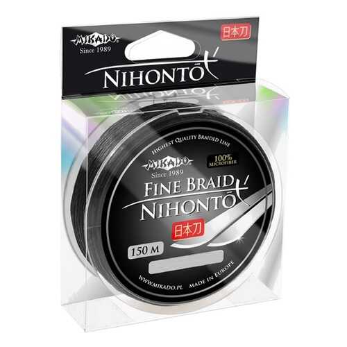 Шнур плетёный Mikado Nihonto Fine Braid Black 0,08 мм/150 м