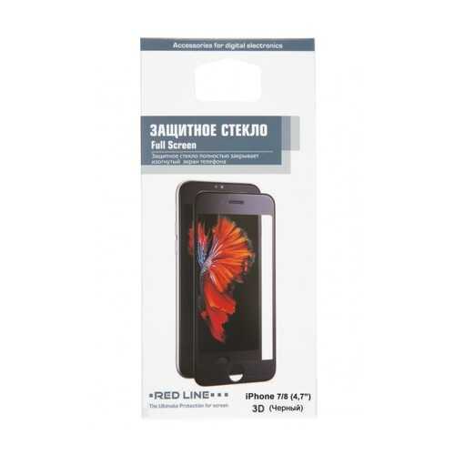 Защитное стекло RED LINE для iPhone 7/8 Black