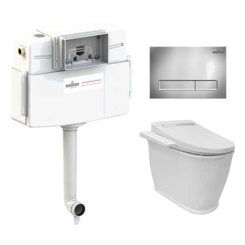 Комплект 4 в 1 приставной унитаз Lavinia Boho Smart F-Control 39300170, умный
