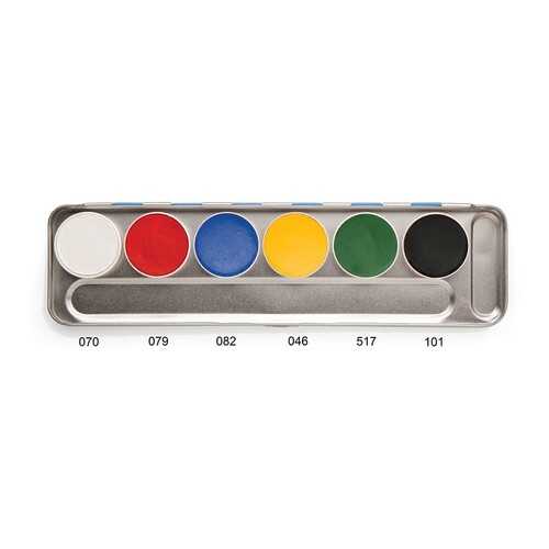 Аквагрим в палитре 6 цв./Aquacolor Palette 6 Col. 20 мл., Цв: A/Kryolan/1107-A