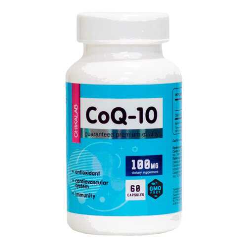 Коэнзим Q10 Chikalab BOMBBAR Co-Q10 100 мг капсулы 60 шт.