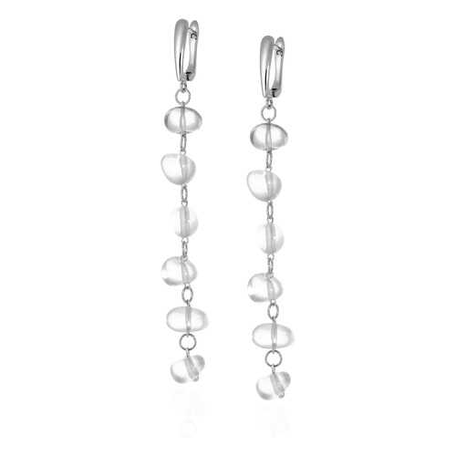 Серьги Lattrice 54666123 прозрачные