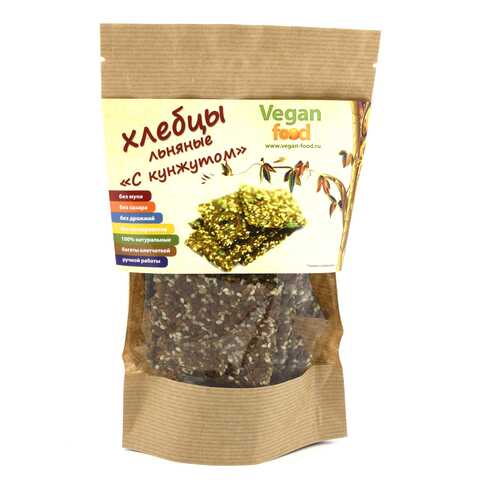 Хлебцы льняные Vegan-food с кунжутом 100 г