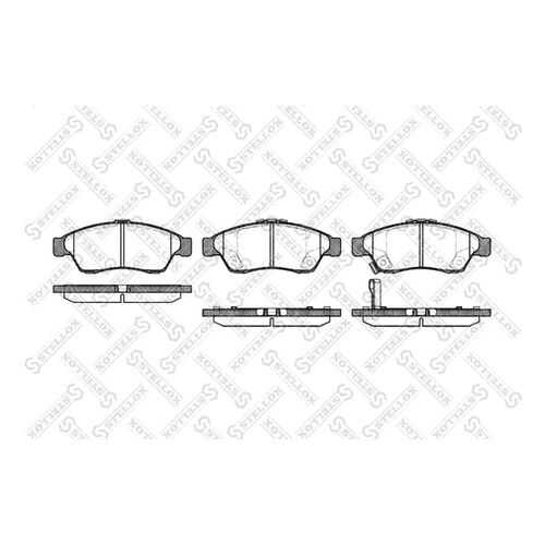 Комплект тормозных дисковых колодок Stellox 886 001B-SX