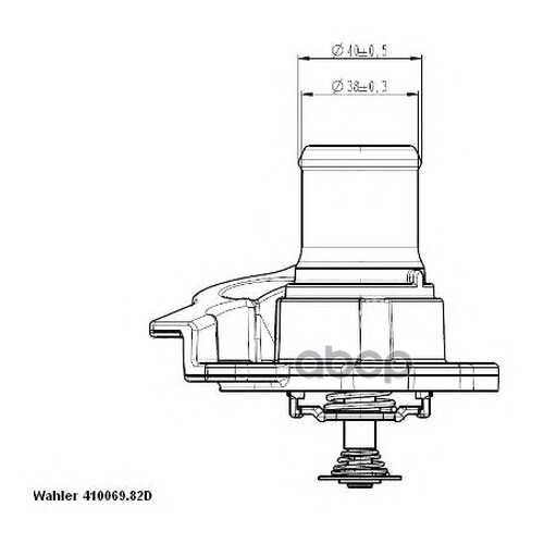 Термостат Wahler 41093782D