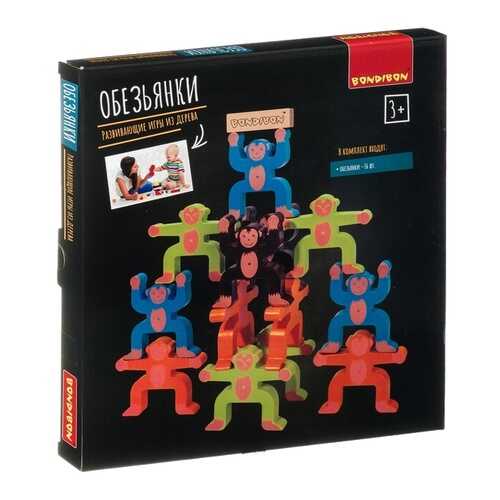 Игра развивающая Bondibon Игра-баланс, Обезьянки ВВ4185-GW