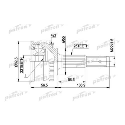 Шрус PATRON PCV1293
