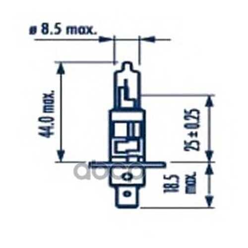 Лампа (H1) 55w 12v P14.5s Галогенная Long Life Narva 48322