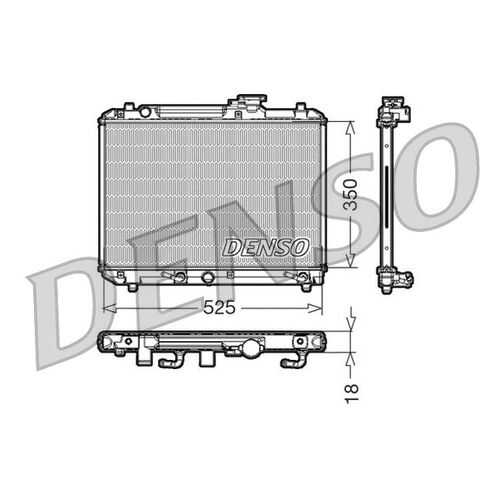Радиатор охлаждения двигателя DENSO DRM47002