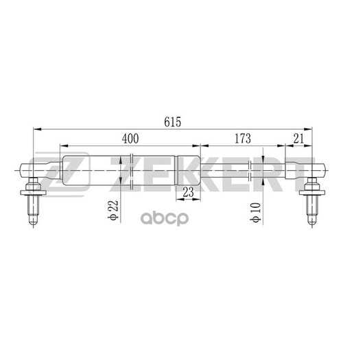 Амортизатор Багажника/капота Zekkert GF1700