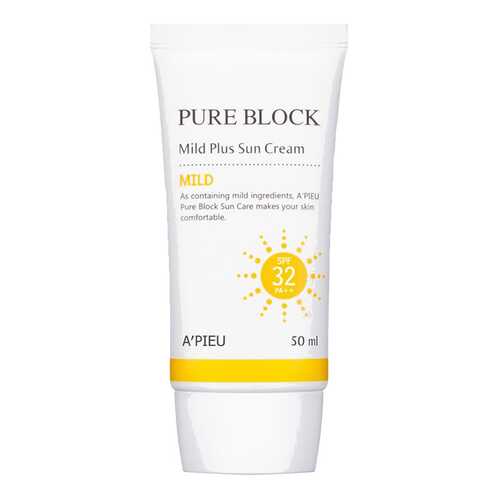 Солнцезащитное средство A'pieu Pure Block Natural Mild Plus Sun Cream SPF 32 50 мл