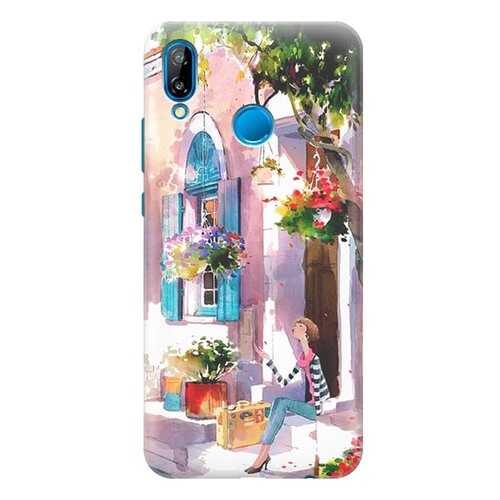 Чехол RE:PA для Huawei P20 Lite с принтом Девочка на цветущей улочке