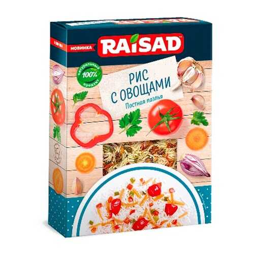 Гарнир Raisad Рис с овощами Постная Паэлья 200г