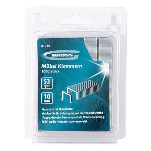 Скобы для электростеплера GROSS 41710