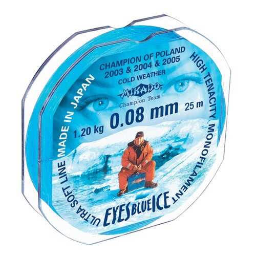 Леска монофильная Mikado Eyes Blue Ice 0,08 мм, 25 м, 1,2 кг