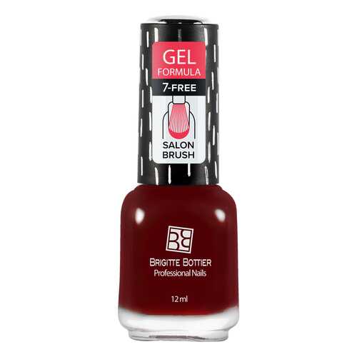Лак с гелевым эффектом Brigitte Bottier Gel Formula тон 58 брусничное желе, 12 мл