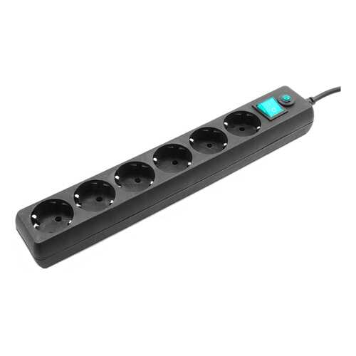 Сетевой фильтр Гарнизон EHB-6, 6 розеток, 1,8 м, Black