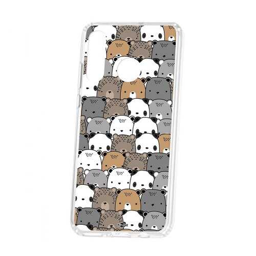 Чехол Kruche Huawei P30 Lite Print Медвежата