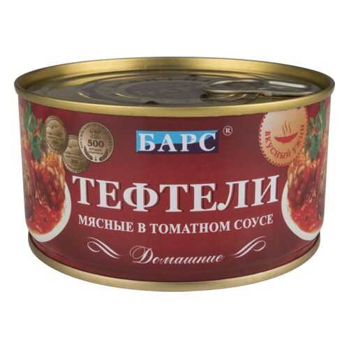 Тефтели мясные Барс домашние в томатном соусе 325 г