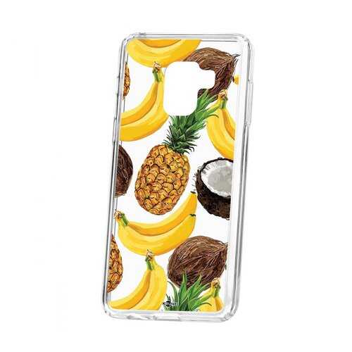 Чехол Kruche Samsung Galaxy A8 2018 (A530) Print Тропический микс