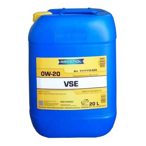 Моторное масло Ravenol VSE SAE 0W-20 20л
