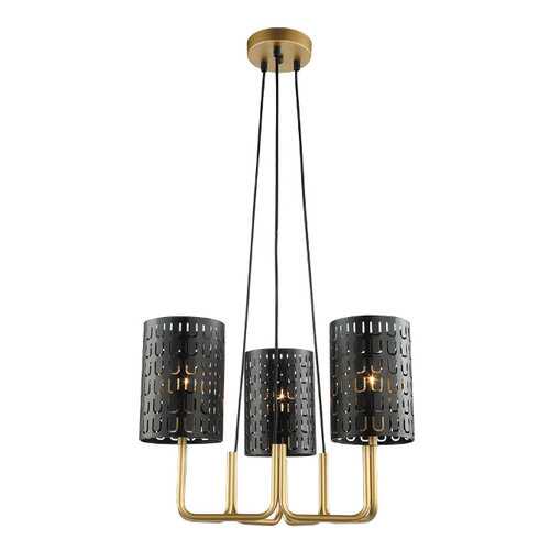 Подвесная люстра Lumien Hall 4005/3P-GD-BK