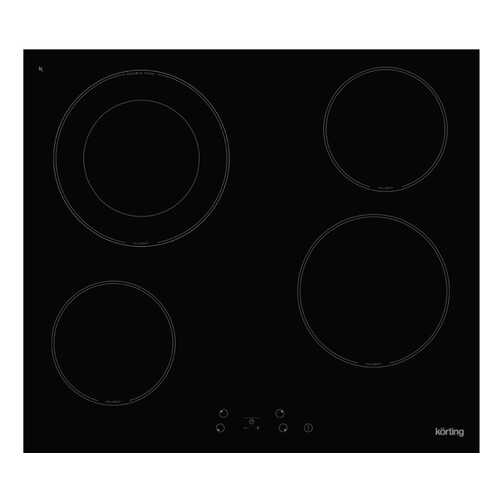 Встраиваемая варочная панель электрическая Korting HK 62001 B Black