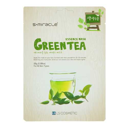 Маска для лица S+miracle Green Tea Essence 25 г