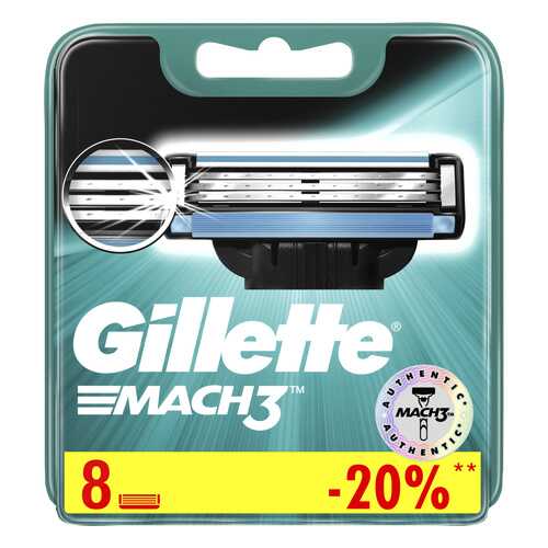 Сменные кассеты Gillette Mach3 8 шт