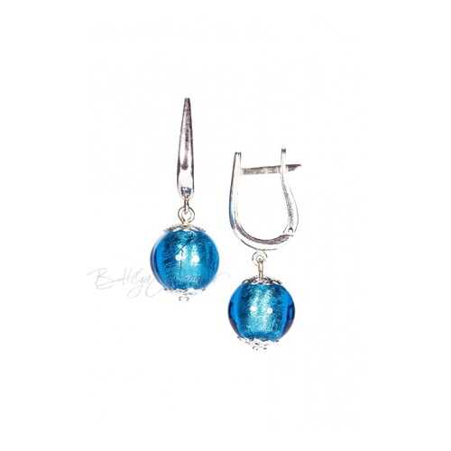 Серьги Perla Grande Argento 09030703 голубые