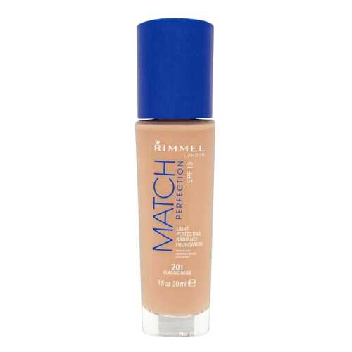 Тональный крем Rimmel Match Perfection Foundation SPF18 201 Classic Beige 30 мл