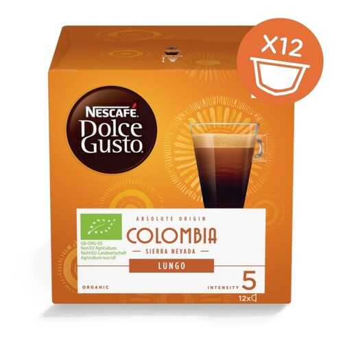 Кофе в капсулах Nescafe Dolce Gusto lungo Colombia 12 капсул