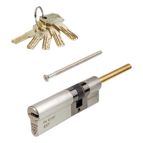 Цилиндровый механизм Apecs MP шток/ключ 35S-60 (95мм) Ni (5key) шток L=65мм ф=8мм