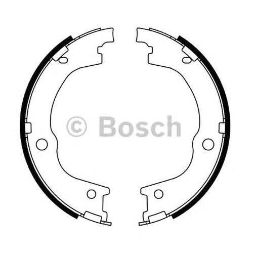 Комплект тормозных колодок Bosch 0986487780